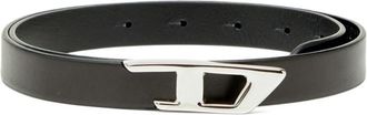 Diesel Black Logo Buckle Belt
