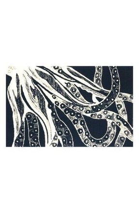 R16 Home Juniper Outline Doormat in Indigo White at Nordstrom Rack, Size 24X36 Ft