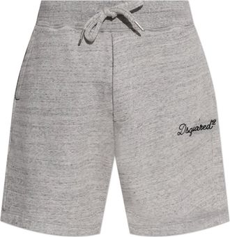 Dsquared2 Casual Shorts, male, Gray, S, Logo Shorts