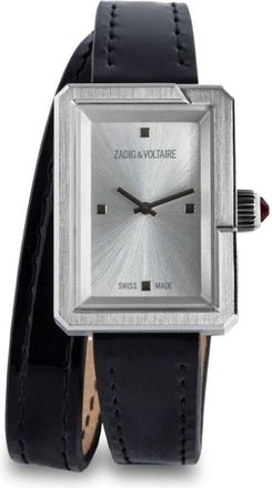 Zadig&Voltaire Cecilia 28mm - women - stainless steel/Leather - One Size - Silver