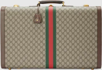 Gucci Savoy Large Suitcase, Beige, GG Canvas