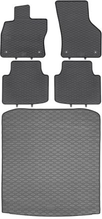 OEM Juego De Alfombrillas De Goma Para Coche Y Alfombrilla Para Maletero Skoda Superb Iii Liftback (2015-2020)