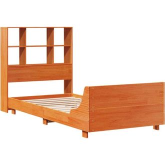 vidaXL Vidaxl - Bed Frame without Mattress Wax Brown 100x200 cm Solid Wood Pine