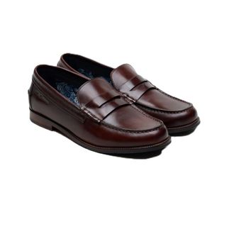 Ben Sherman Sid Brush Off Leer Heren Bruine Penny Loafers