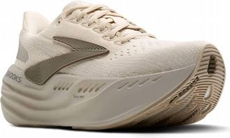 Brooks Womens Glycerin Max Shoe In Almond Peach/london Fog/white