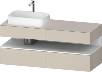 Duravit Qatego Consola Mueble Bajo Lavabo, 2 Extensiones, 2 - Duravit