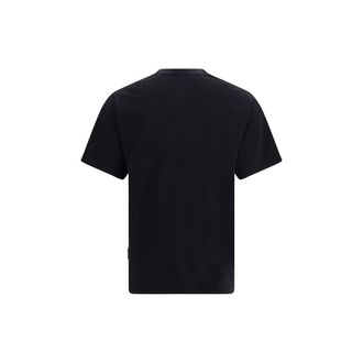 Palm Angels Mens Black Cotton T-Shirt