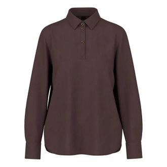 Marc Cain Blusa Cl&aacute;sica - Blouses & Shirts - Mujer - Marr&oacute;n - 3XL