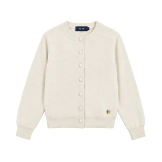 Yes-Zee Cardigan Girocollo - - Knitwear - Donna - Beige - XS