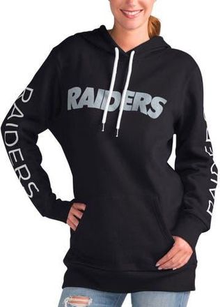 G-III 4Her by Carl Banks Womens G-III 4Her by Carl Banks Black Las Vegas Raiders Extra Inning Pullover Hoodie at Nordstrom, Size Xx-Large