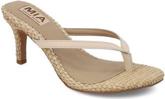 Mia Zania Sandal in Bone Leath at Nordstrom, Size 6.5
