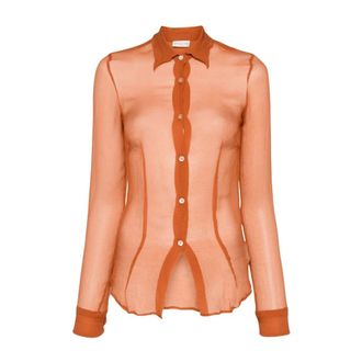 Dries Van Noten Shirts, female, Orange, Size: S Cloudy 7318 W W Shirt