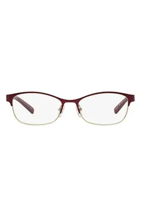 A|X Armani Exchange 53mm Oval Optical Glasses in Matte Red at Nordstrom