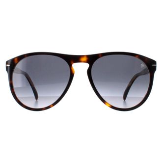 David Beckham DB1008/S 086 9O donker tortoise grijs gradiënt zonnebril