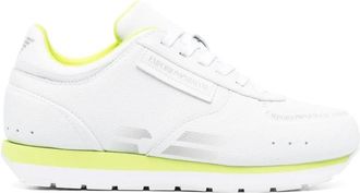 Emporio Armani Exclusieve Sneakers - Dames - Sneakers - Groen - 39 EU - Leer - Schoenen