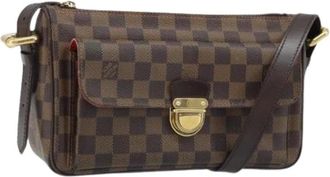 Louis Vuitton Pre-owned Cross Body Bags, female, Brown, Size: ONE SIZE Pre-owned Vintage Damier Ebene Shoulder Bag