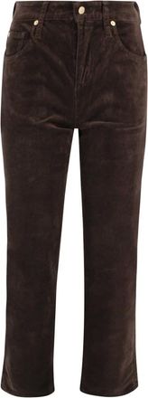 7 For All Mankind Straight Trousers, female, Red, Size: W30 Bordeaux Corduroy Straight Leg Trousers