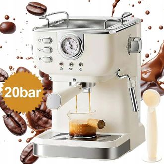 OEM Cafetera Autom&aacute;tica A Presi&oacute;n De 20 Bares Y 1350 W Con Capacidad Para 1,5 L Y Espumador De Leche