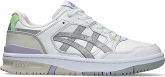 Asics Asics Mens Mesh Lace-Up Sneakers With Logo in White/Mid Grey - Size UK 6