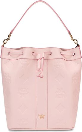 MCM Dessau Drawstring Bag - Dames - Tassen - Roze - Maat: ONE Size Zijde