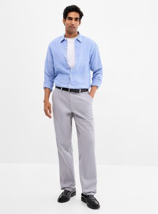 Le 31 Mens Semi-plain chinos London fit - Slim straight