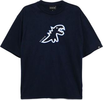 Sport b. T-shirt Dino con ricamo - Blu