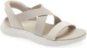 Skechers Swift-Fit Go Walk Flex Glimmer Up Sandal in Taupe at Nordstrom Rack, Size 10