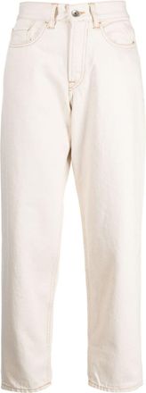 Ymc You Must Create Tearaway straight-leg jeans - women - Organic Cotton/Polyester - S - Neutrals