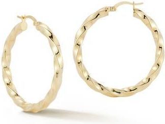 Glaze Jewelry Twist Hoop Earrings in Gold at Nordstrom Rack