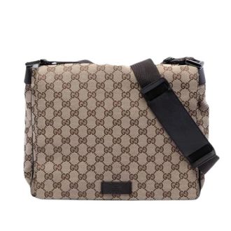 Gucci Pre-owned Cross Body Bags, female, Brown, Size: ONE SIZE Pre-owned Canvas Crossbody Bag