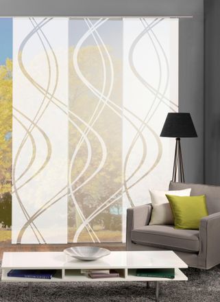 Home Wohnideen Schiebegardine »DAN« Klettband 3 Stk. tlg. HxB: 245x60, inkl. Befestigungszubehör