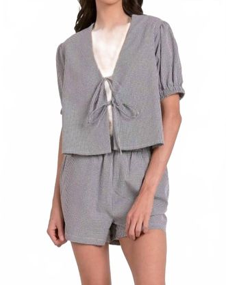 Elan Fly Me Away Top In Black And White