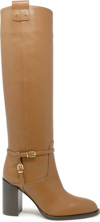 Lella Baldi Camel Leather Boots