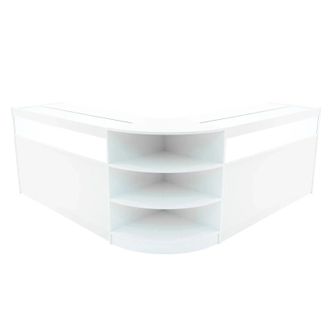 MonsterShop Theseus LED Shop Counter Set LM60 & 2 x B1500 - White