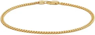 Vincero Mens Curb Chain Bracelet in Gold at Nordstrom, Size Medium