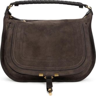 Chlo&eacute; Marcie Schoudertas - Dames - Handtassen - Bruin - ONE Size - Katoen - Tassen