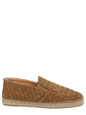 Castaner Brown Java Woven Leather Espadrilles