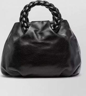 Hereu leather draped tote bag