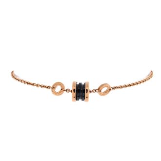 Bulgari B. Zero1 Soft Bracelet 18K Rose Gold with Ceramic