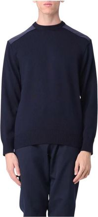Paul & Shark Blauwe Sweaters voor Mannen - Heren - Ronde hals truien - Blauw - M - Truien & Vesten