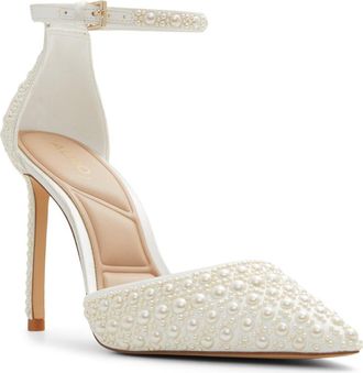 Aldo Derperla Pointed Toe Pump in White at Nordstrom, Size 6.5