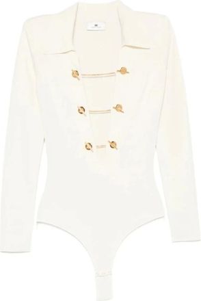 Elisabetta Franchi Mujer, Camisetas, Blanco, Talla: S