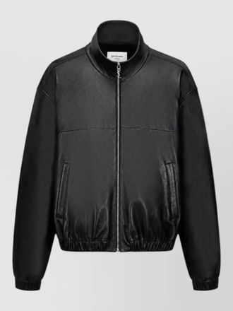 Saint Laurent lambskin leather bomber jacket