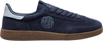 Pretty Green Heren Su&egrave;de Trainers (Marine)