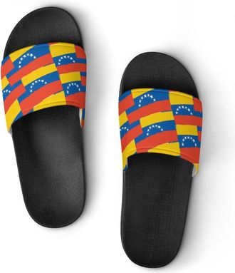 Generic Venezuela Flag Or Banner Shower Shoes Slipper for Women Men Beach Slippers Quick Drying Non Slip Open-Toe Sandals