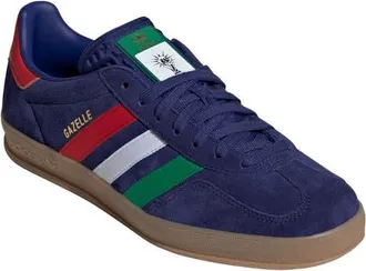 adidas x FIFA Gender Inclusive Gazelle Indoor Sneaker in Victory Blue/Green/Scarlet at Nordstrom, Size 12.5 Womens