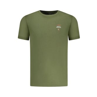 Aeronautica Tops, Heren, Groen, XL, Katoen, Cotton Ondergoed Shirt