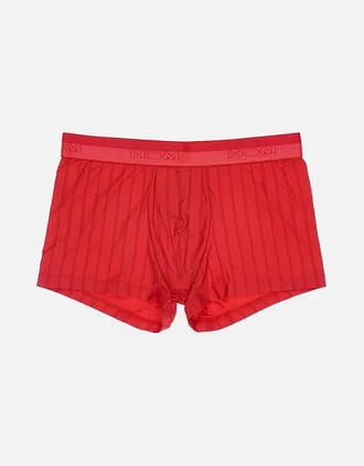 HOM Hom Mens Chic Tempation Ribbed Comfort Boxer Trunk, Red - Size: 39/38/32