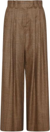 Marella Bruine Broek voor Vrouwen - Dames - Wijde Broeken - Bruin - S - Broeken