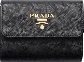 Prada Wallets & Cardholders, female, Black, Size: ONE SIZE Portafoglio Piccolo